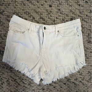 Pistola White Frayed Jean Shorts